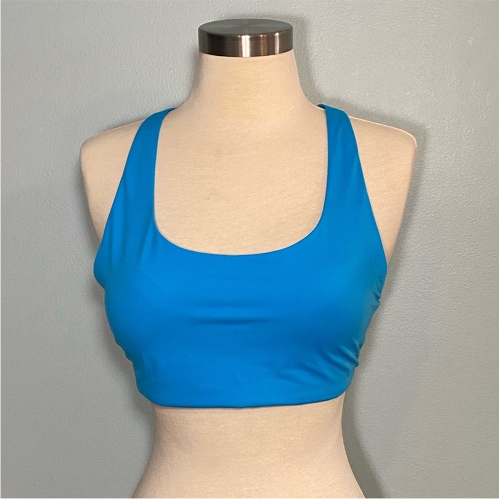 Athleta Womens Turquoise Swim Top SZ L. New Without Tags!